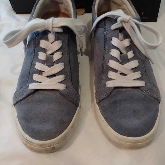 Frye Men's Blue Suede Sneakers - Picture 12 of 16